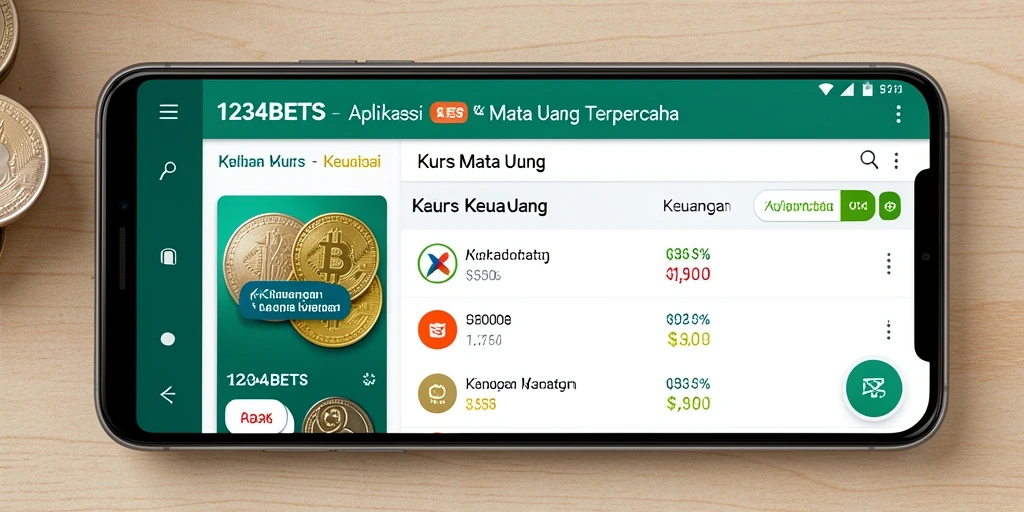 Tampilan antarmuka 1234BETS yang sederhana dan informatif.