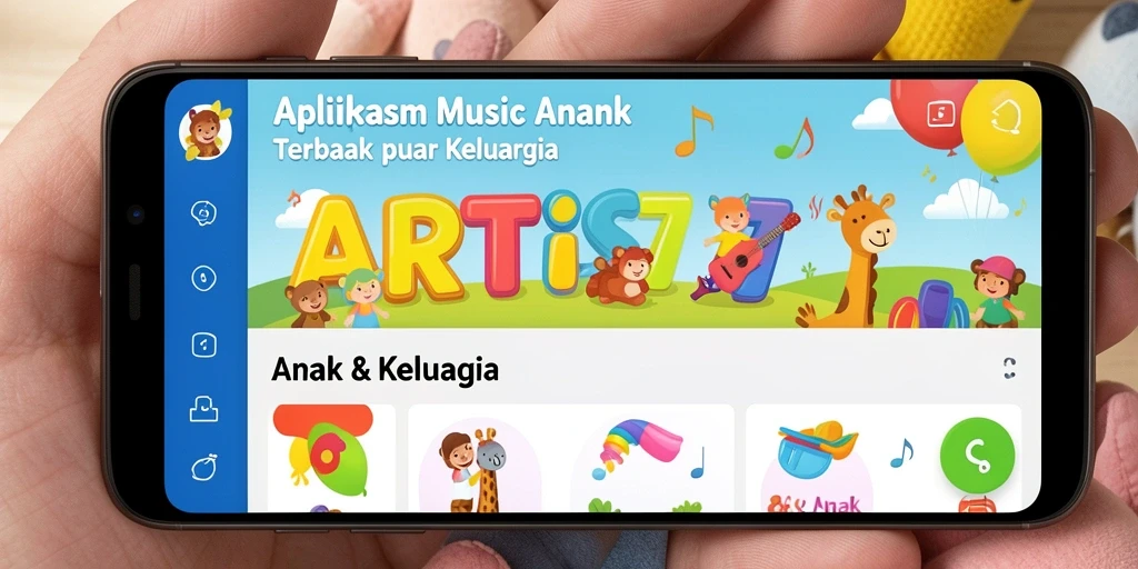 Tampilan antarmuka aplikasi ARTIS777 yang penuh warna dan menarik.