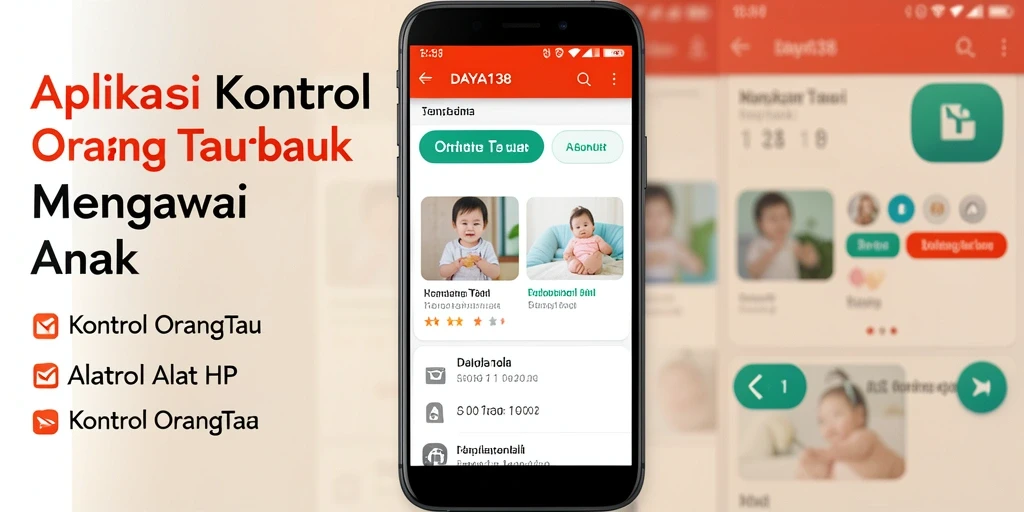 Antarmuka aplikasi Kontrol Orang Tua DAYA138 yang informatif dan mudah digunakan.