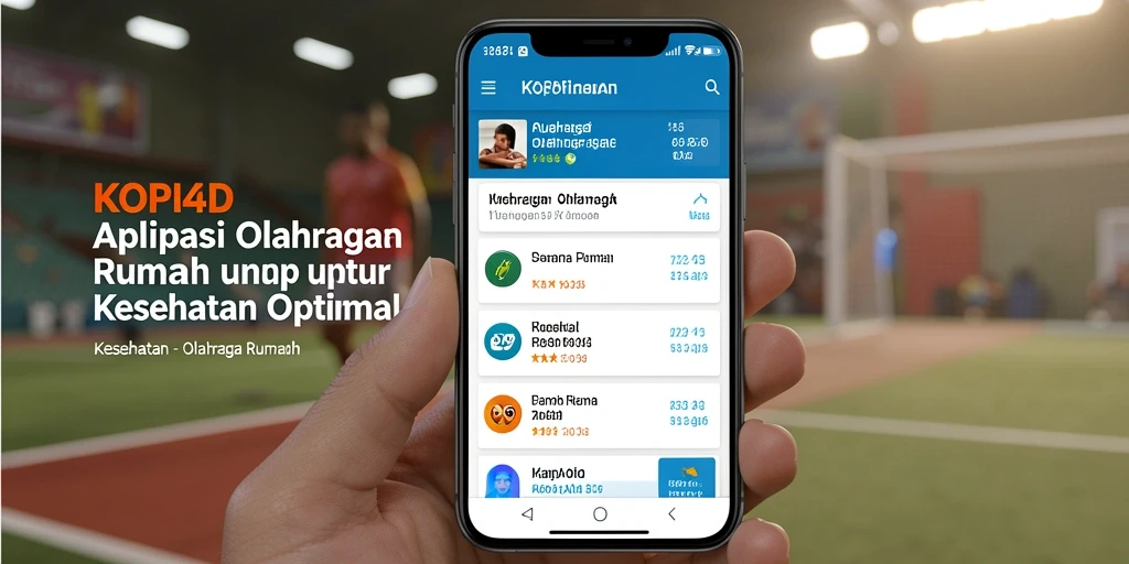 Antarmuka KOPI4D yang intuitif dan menarik untuk olahraga di rumah.