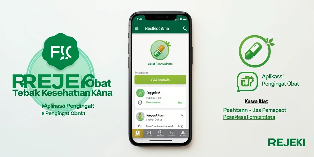 Antarmuka aplikasi REJEKI untuk pengingat jadwal obat.