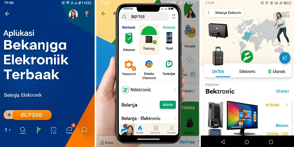 Tampilan antarmuka utama TKP188 untuk belanja elektronik.