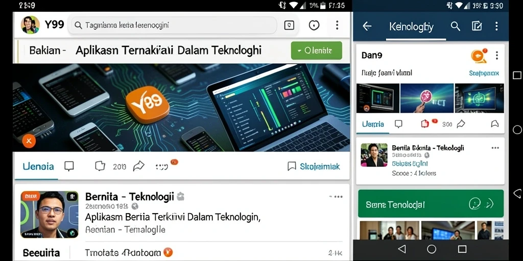 Tampilan utama Y89 yang interaktif dan informatif.