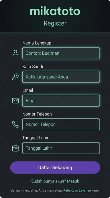 Panduan Buat Akun Baru Mikatoto untuk Android